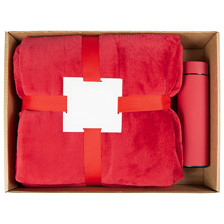 Набор подарочный Solution Superior Duo (плед Super Soft Comfort, термос Urban), красный