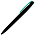 Ручка шариковая, пластиковая софт-тач, Zorro Color Mix, черная/зеленая_черный/зеленый 