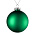 Елочный шар Finery Matt, 10 см, матовый зеленый_10 см