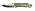 Нож складной Stinger, 88 мм (серебристый), материал рукояти: алюминий (зелёный камуфляж)_-008H