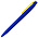 Ручка шариковая, пластиковая софт-тач, Zorro Color Mix синяя/желтая_синий/желтый