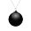 Елочный шар Finery Gloss, 8 см, глянцевый черный_8 см